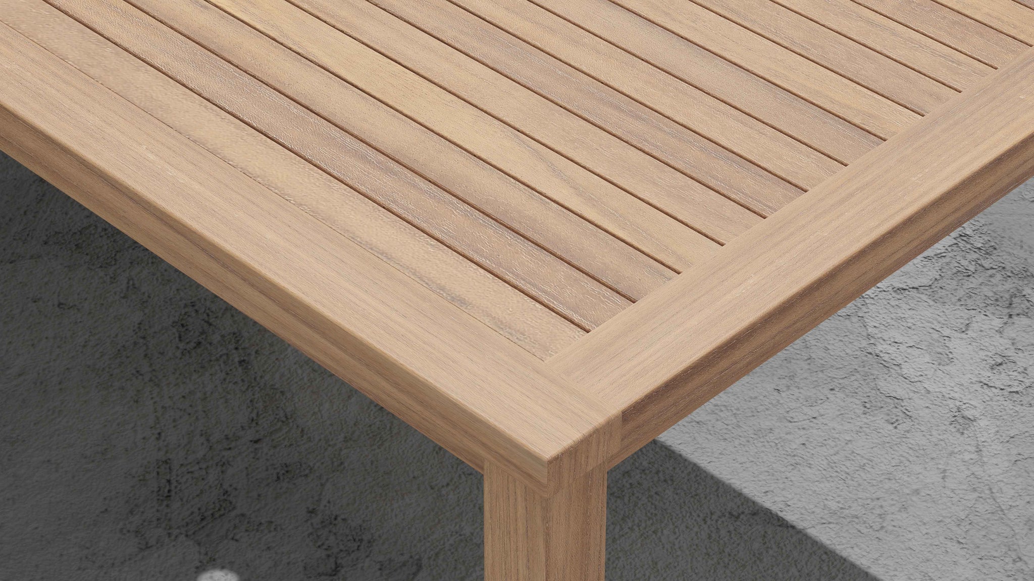 Fixed Rectangular Table Showing Detail Of Table Top