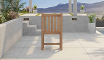 Salisbury Teak Carver Garden Dining Chair Rear View