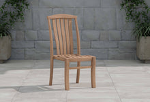 Dorchester Teak Garden Dining Chair Front Angled View