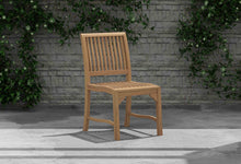 Guildford Teak Garden Dining Chair Front Angled View