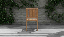 Guildford Teak Garden Dining Chair Rear View