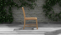 Guildford Teak Garden Dining Chair Side View