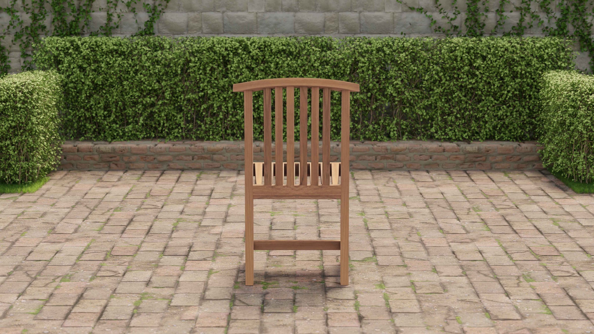 Winchester Teak Garden Dining Chair Rear View