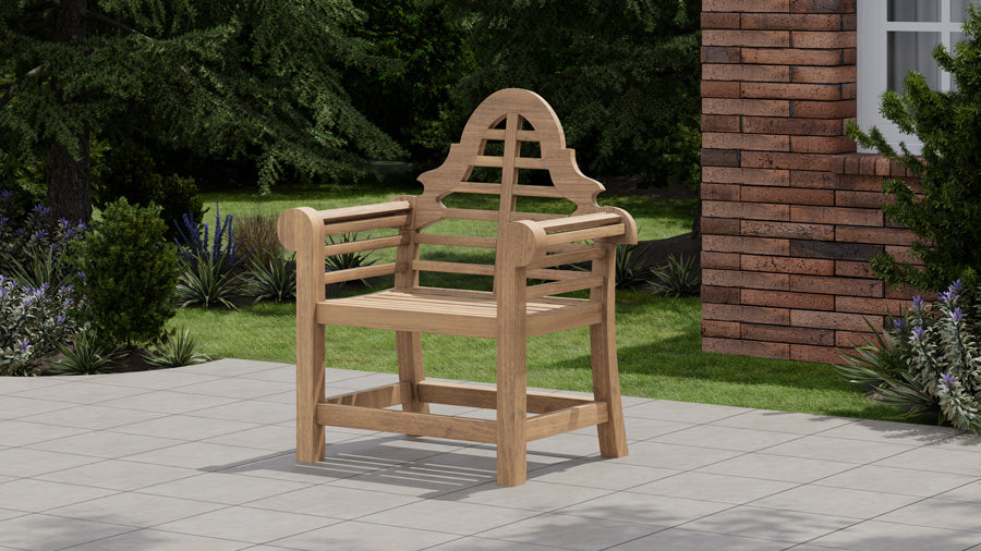Lutyens Lounge Armchair Front Angled View