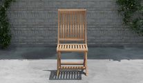 Ripon Teak Garden Dining Chair Front View