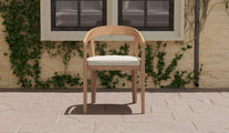 Windsor Teak Garden Carver Chair Front View