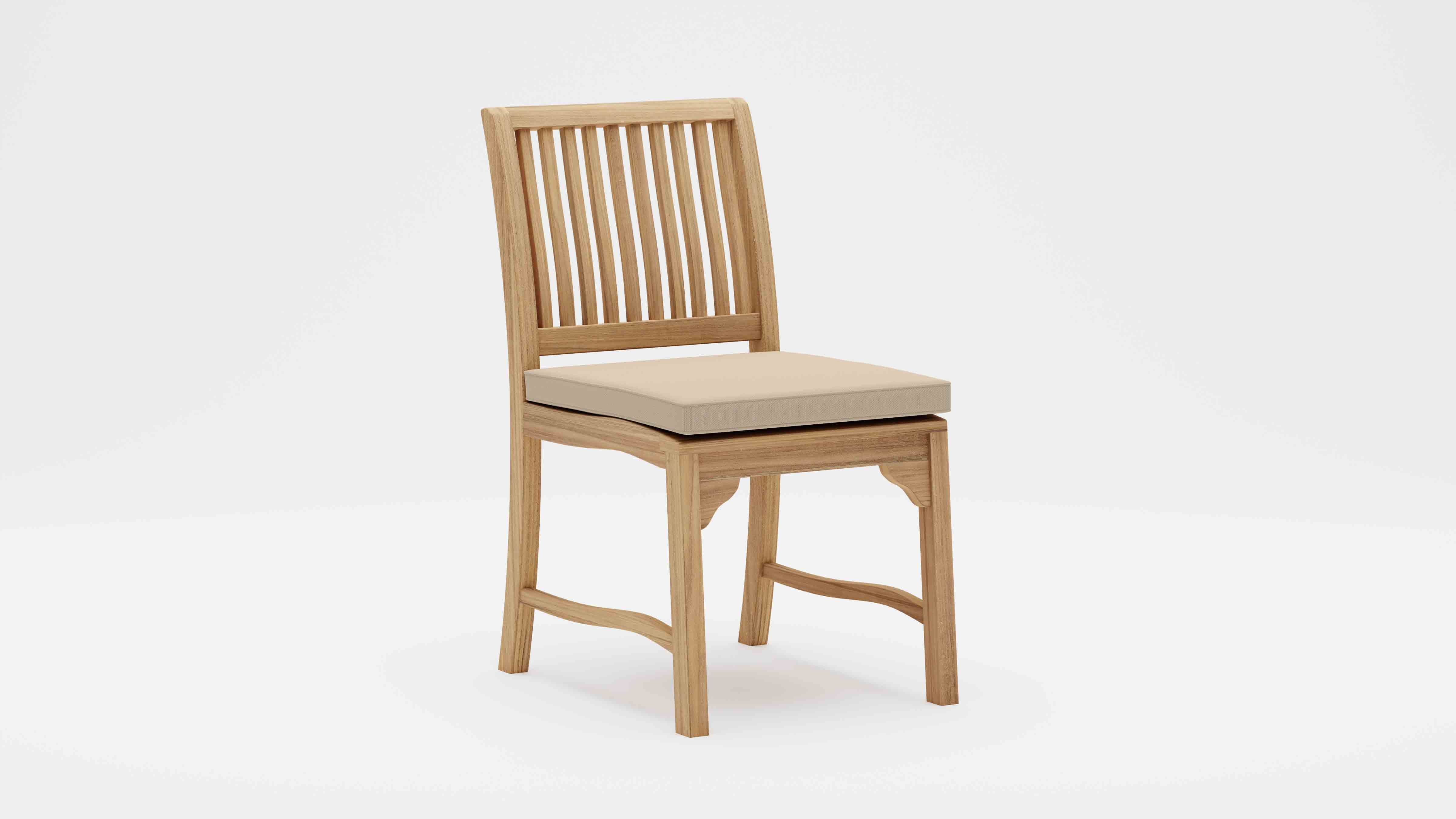 Guildford Teak Dining Chair with Ecru Cushions