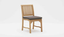 Guildford Teak Dining Chair with Light Grey Cushions