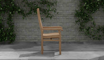 Kensington Teak Garden Carver Chair Side View
