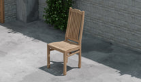 Kensington Teak Garden Dining Chair Overhead Perspective