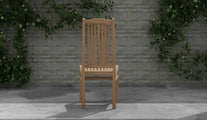 Kensington Teak Garden Dining Chair Rear View