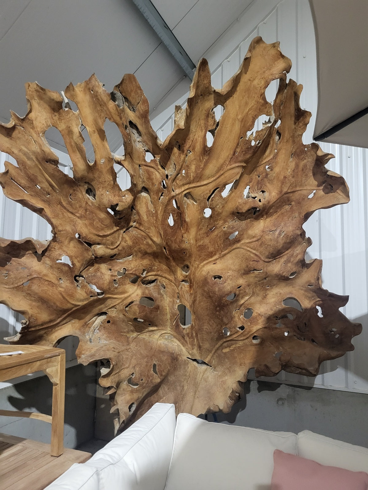 Teak Leaf Sculptures - NEW