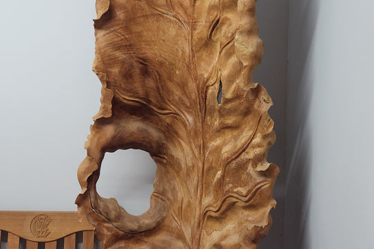 Teak Leaf Sculptures - NEW