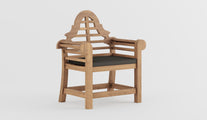 Lutyens Lounge Armchair with Graphite Cushion
