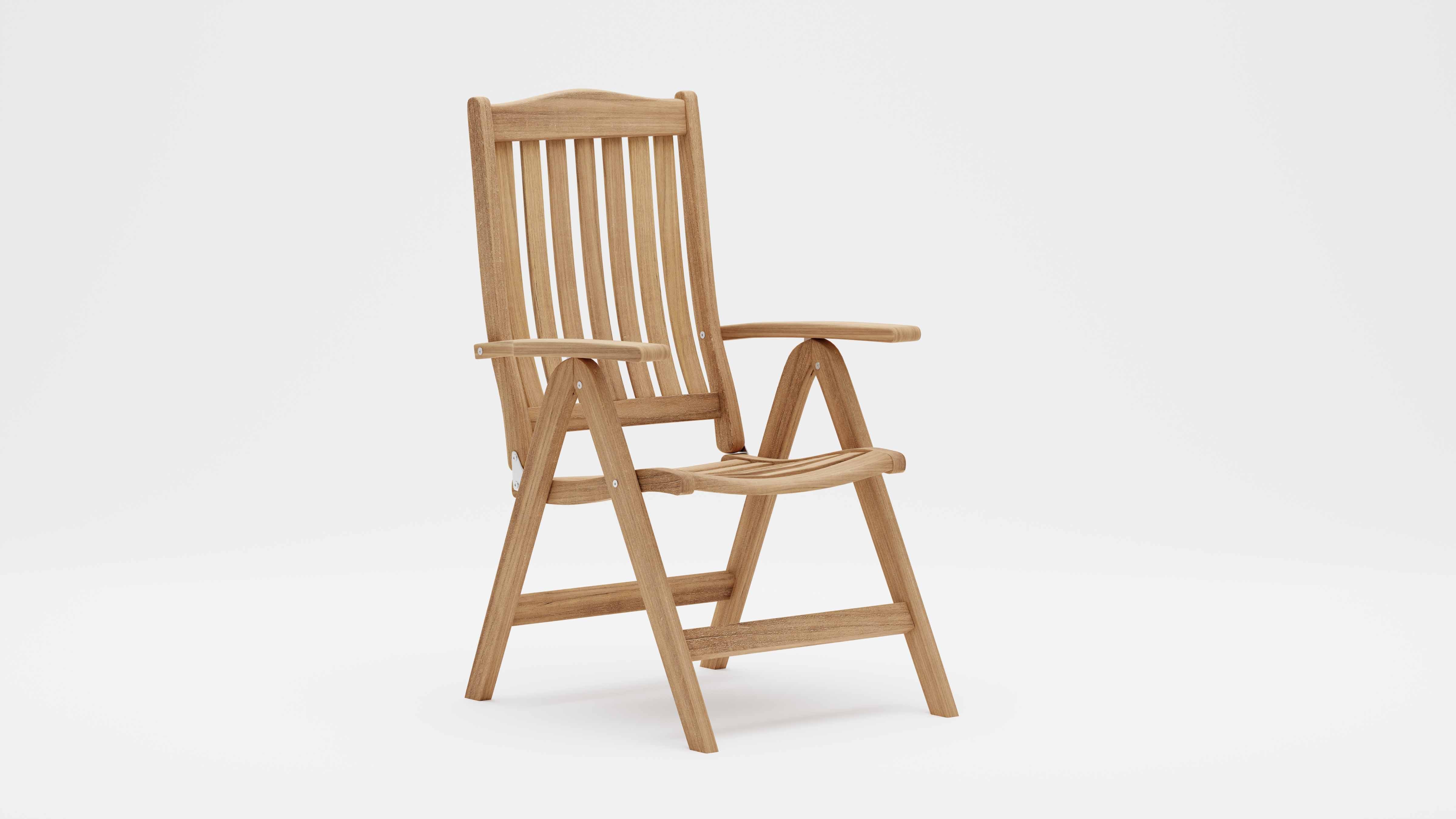 Lymington Teak Reclining Garden Chair