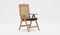 Lymington Teak Reclining Chair with Graphite Cushion