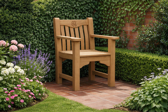 MCC Members Chair In A Lovely Quiet Corner Of The Garden