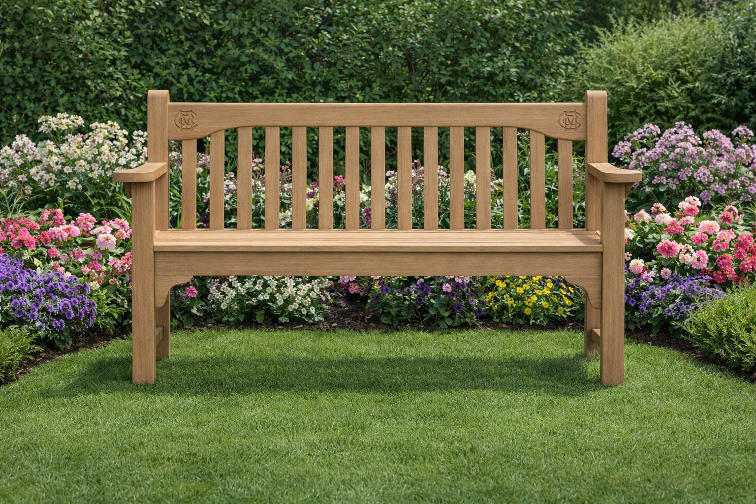 MCC Commemorative Bench In The Garden
