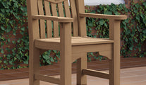 Teak MCC Members Chair Front Angled View