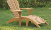 Adirondack Teak Lounger with Footstool
