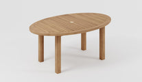 Teak Oval Garden Dining Table Studio