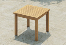 Square Garden Teak Table - no parasol hole
