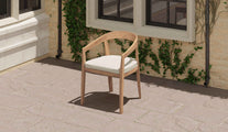 Windsor Teak Garden Carver Chair Overhead Perspective