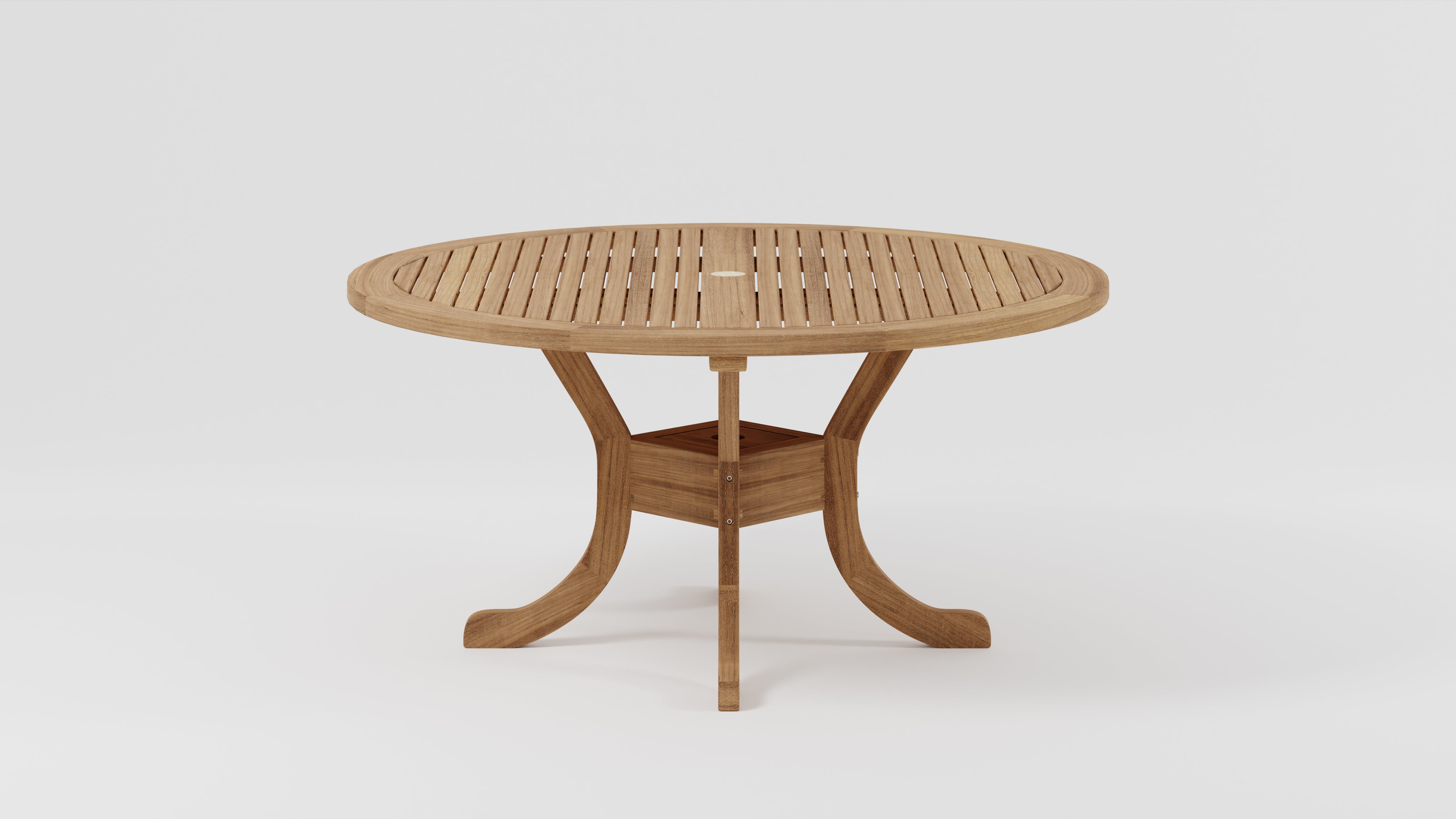 SALE - Round Pedestal Table 120cm with parasol hole (26001)