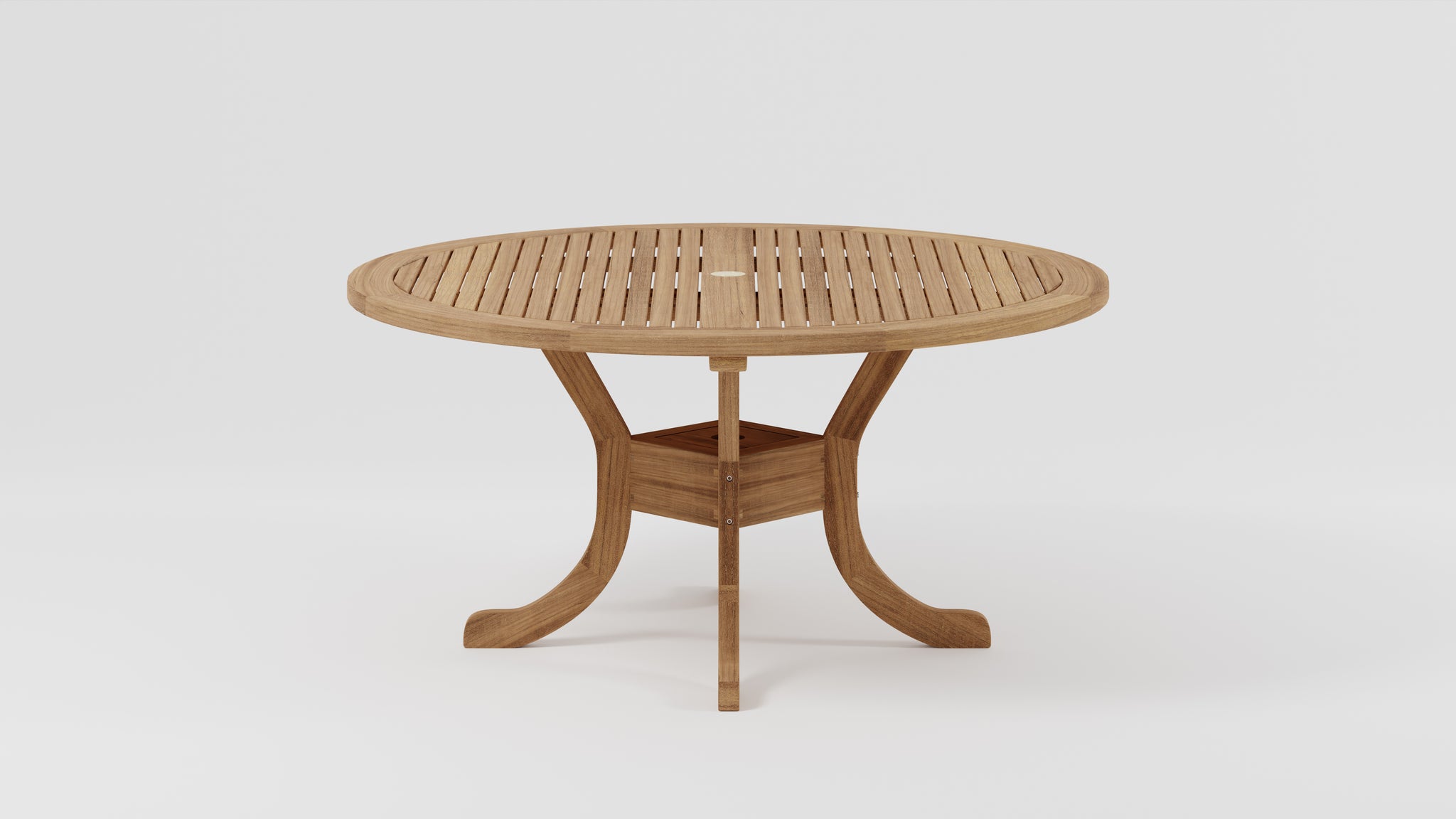 SALE - Round Pedestal Table 120cm with parasol hole (26001)