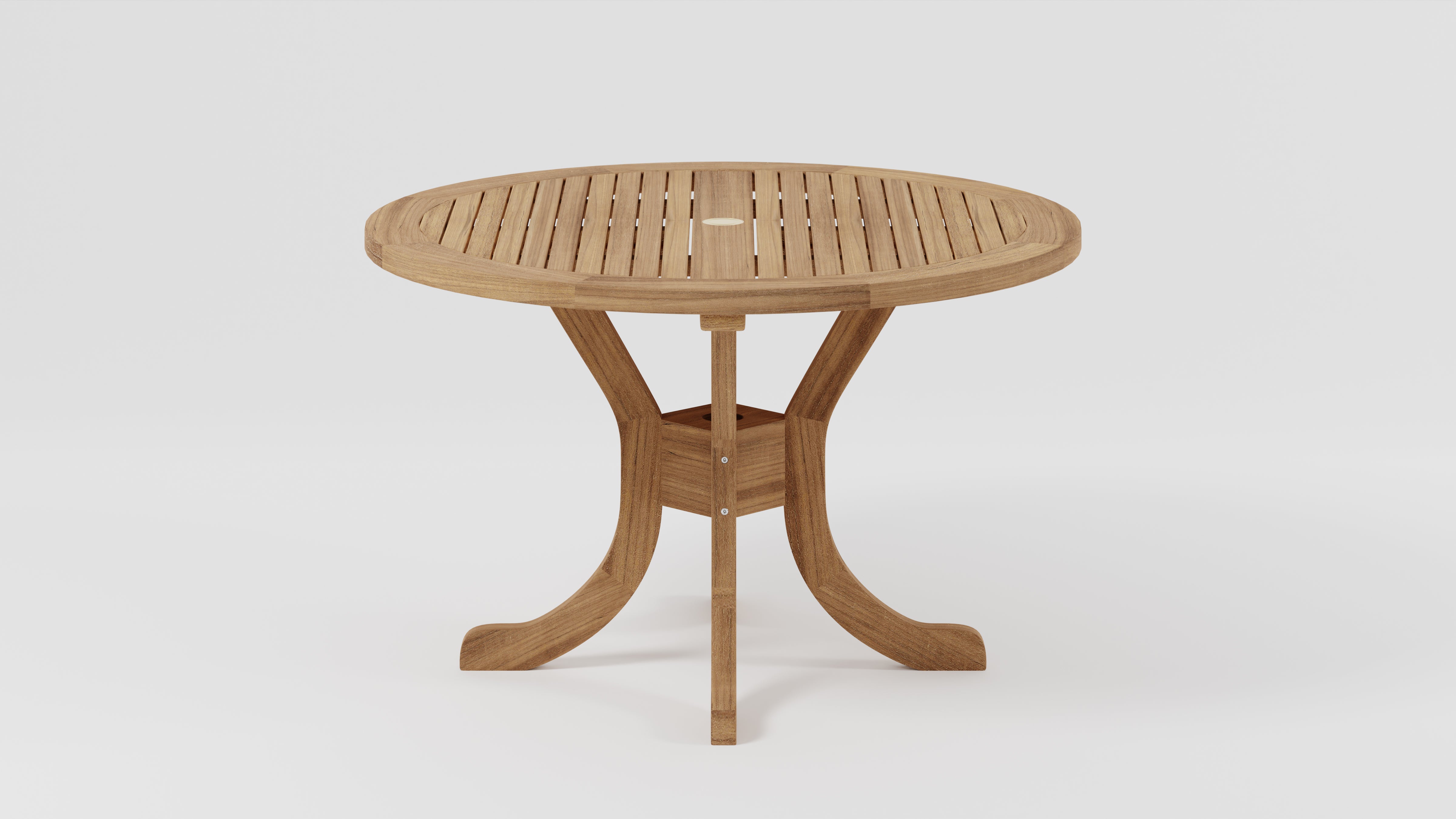 SALE - Round Pedestal Table 90cm with parasol hole (26016)