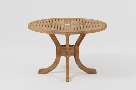 SALE - Round Pedestal Table 90cm with parasol hole (26016)