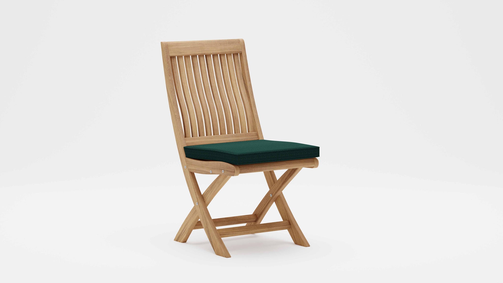 Ripon Teak Garden Dining Chair with Green Cushion