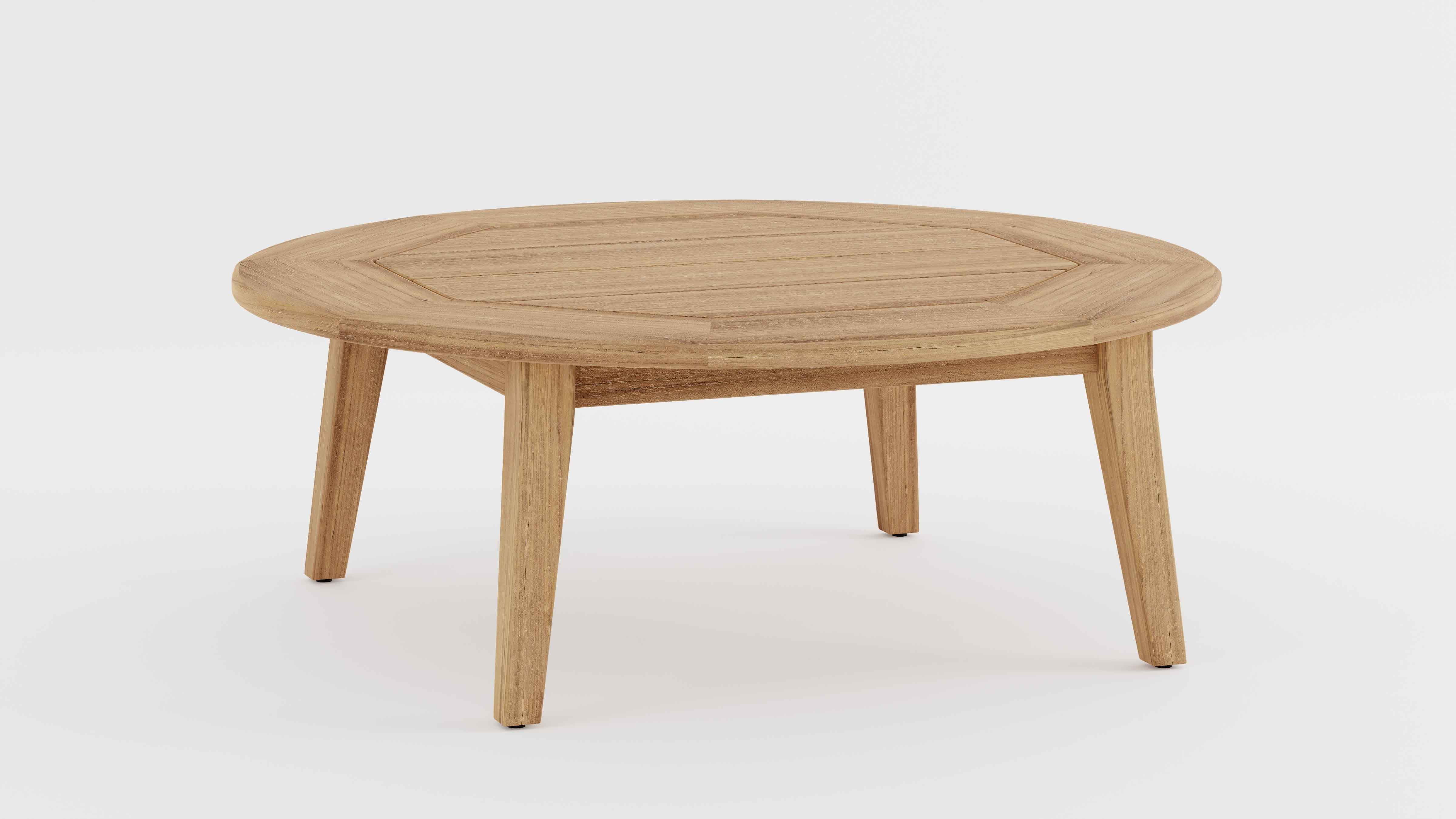 Windsor 110cm Diameter Round Teak Coffee Table Studio