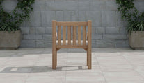 Salisbury Teak Garden Lounge Chair Rear View (cushion shown is an optional extra)
