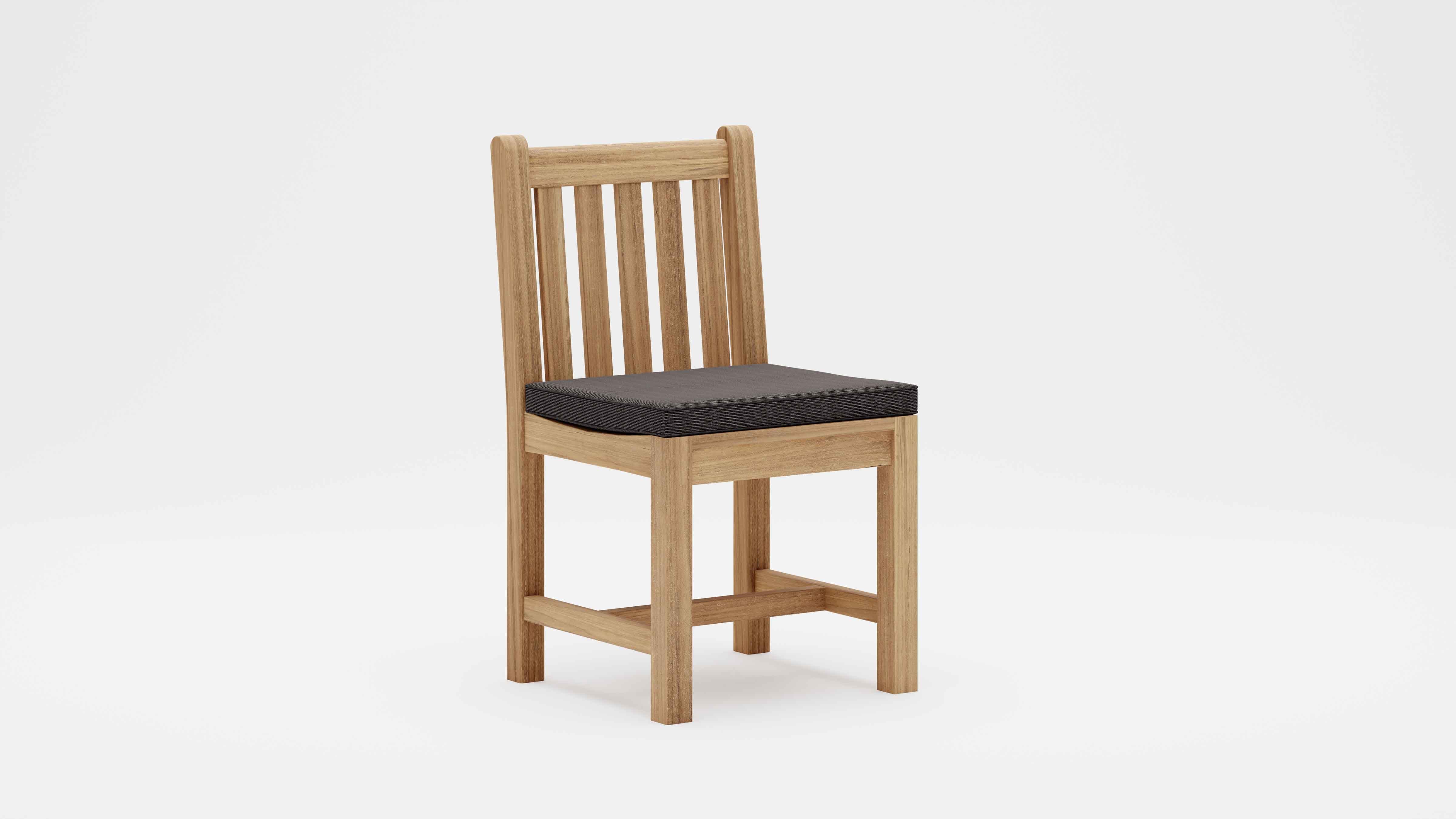 Salisbury Dining Chair with Graphite Cushion