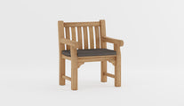 Teak Salisbury Garden Lounge Chair with Graphite Cushion