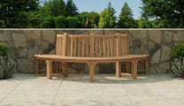 145cm Semi Circle / Half Teak Tree Bench