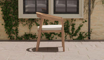 Windsor Teak Garden Carver Chair Side View