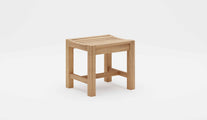 Teak 50cm Backless Bench Stool Studio