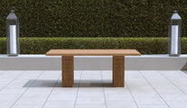 Mayfair Teak Garden Dining  Table Side View