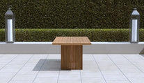 Mayfair Teak Garden Dining Table End View