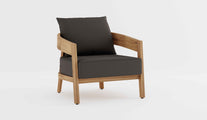 Windsor Teak Lounge Armchair with Graphite Cushions 