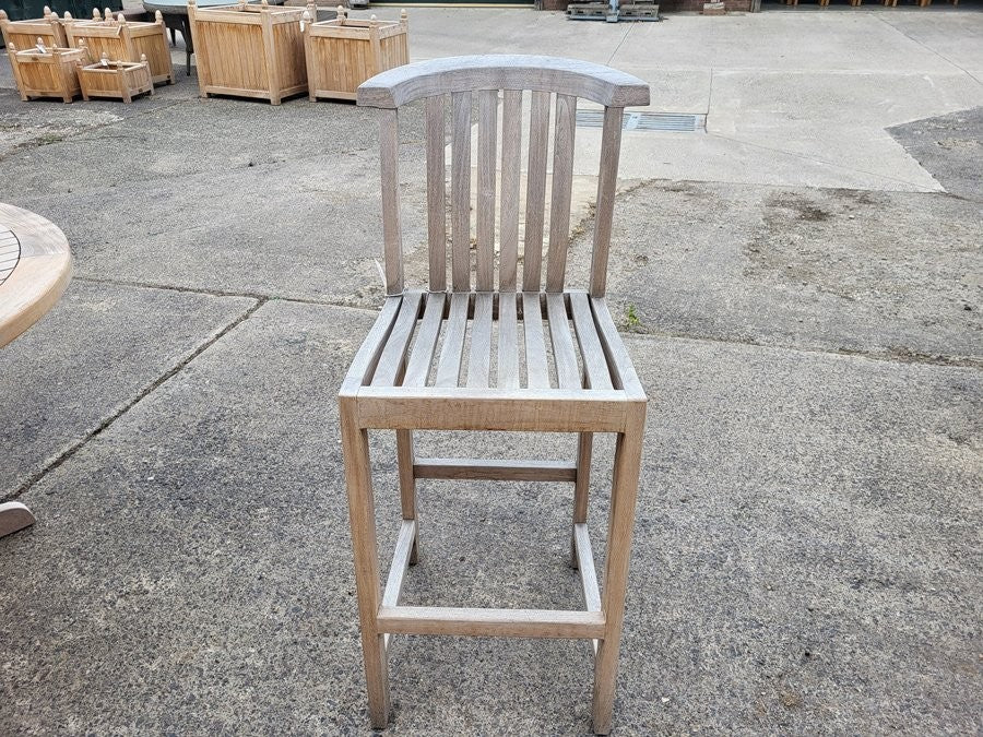 SALE - Winchester Teak Bar Chair - Without Arms  (19057)