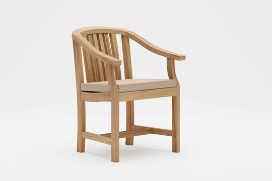 Winchester Teak Garden Carver Chair with Ecru Cushion