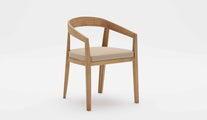 Windsor Teak Carver Chair with Ecru Cushion