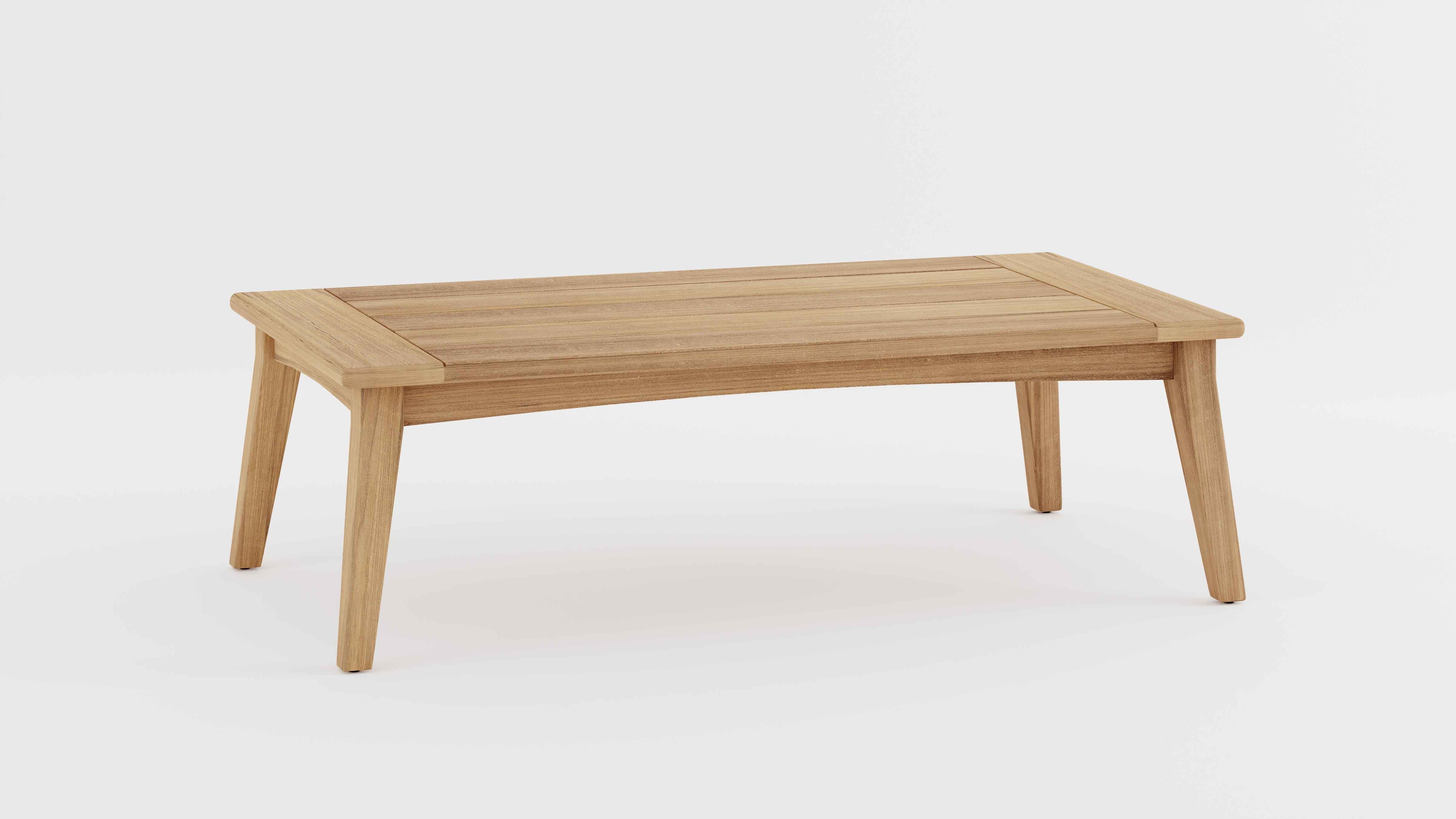 The Windsor Teak Rectangular Coffee Table Studio