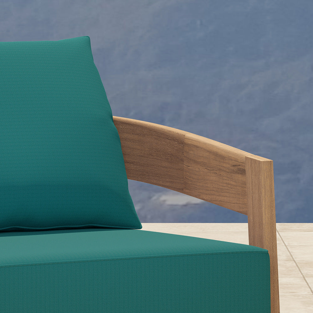 Our Windsor lounge furniture with Teal Back and seat cushions
