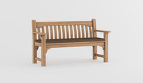 York Commemorative Bench with Taupe Cushion