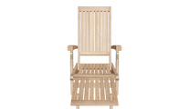 A Deluxe Teak Steamer Chair With Wheels 360° Image for representational purposes only