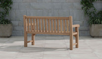 Salisbury Teak Garden Bench Rear View